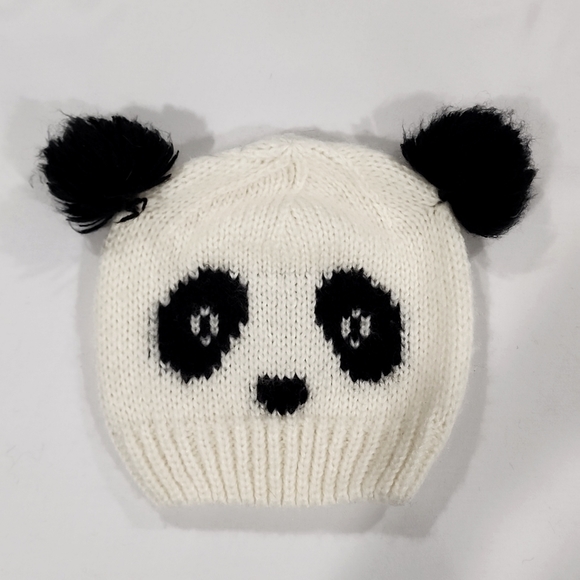 Panda Pom Pom Beanie - Picture 1 of 1